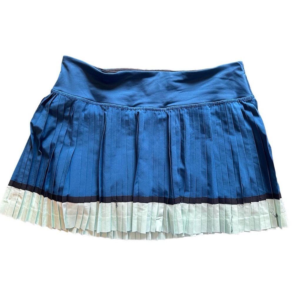 Lululemon Pleat To Street II Poseidon Sea Mist Blue Pleated Tennis Skort Size 4